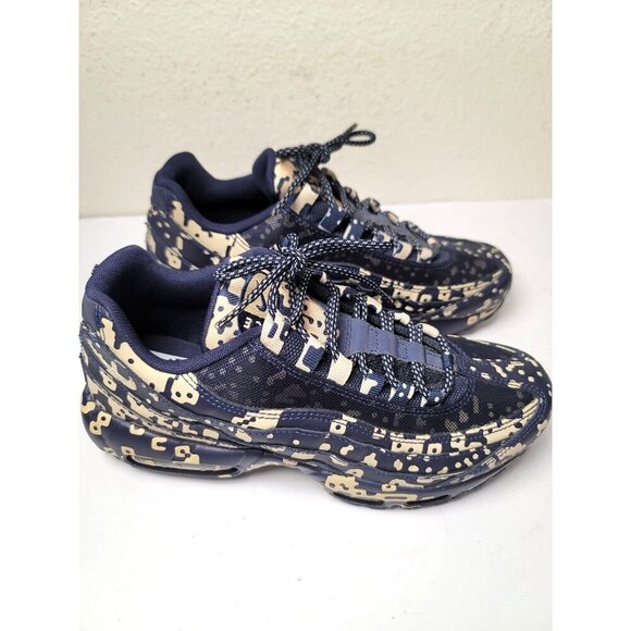 Nike Air Max 95 x can Men's Digi Camo Navy obsidian Blue Sneakers  Size 7 - Picture 3 of 11